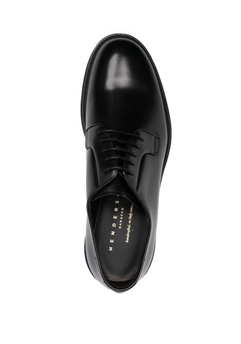 Black leather derby shoes Henderson baracco - men HENDERSON BARACCO | 82200P2NR